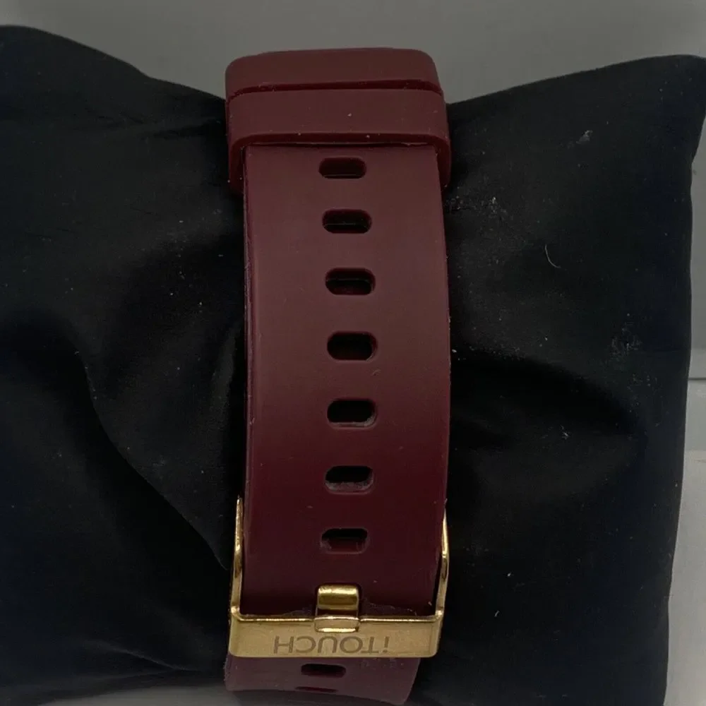 ITouch Sport IT42003R02I-031 Burgundy Silicone Strap Touchscreen SmartWatch QU17